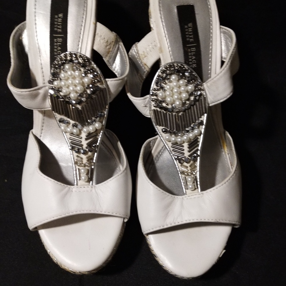 White House Black Market espadrille wedge sandal